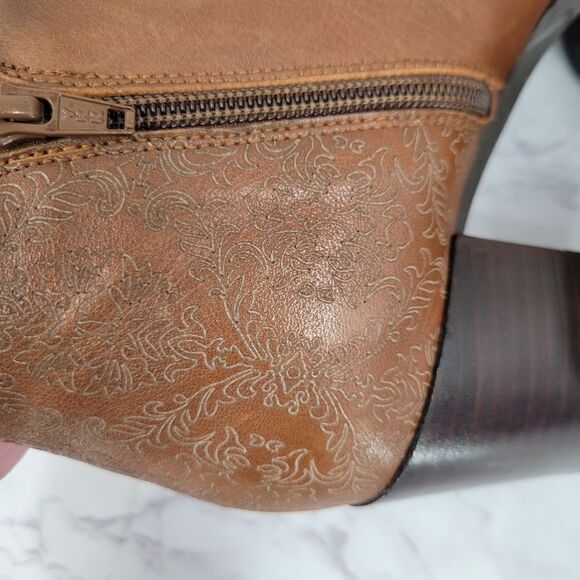 Hispanitas Ankle Boor 75677 Dakota Brown Leather Ankle Boots - Picture 8 of 13